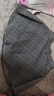 啄木鳥(niǎo)毛呢半身裙女秋冬高腰顯瘦遮胯百搭修身格子蓬蓬a字百褶打底短裙 大灰格 2XL 曬單實(shí)拍圖
