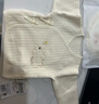 童泰（TONGTAI）嬰兒半背衣秋冬純棉保暖新生兒衣服寶寶和尚服滿(mǎn)月服黃色52cm 曬單實(shí)拍圖