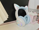 ONIKUMA無(wú)線(xiàn)藍牙耳機頭戴式三模游戲貓耳朵可愛(ài)女生降噪網(wǎng)課音樂(lè )電競吃雞耳機帶麥手機筆記本電腦臺式通用 白粉色【鐳雕版】無(wú)線(xiàn)藍牙三模 曬單實(shí)拍圖