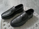 普步仕品牌真皮皮鞋男2026春秋新款一腳蹬商務(wù)休閑皮鞋男時(shí)尚百搭鞋子男 黑色 42 曬單實(shí)拍圖