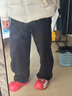 森馬（Semir）休閑褲女冬季發(fā)熱抑菌抓絨寬松彎刀褲2025潮酷香蕉褲109725127008 曬單實(shí)拍圖