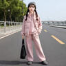 女童加絨加厚套裝秋冬裝2025新款韓版洋氣女孩休閑馬甲衛衣三件套 粉色加絨三件套【衛衣+褲子+馬甲】 150 曬單實(shí)拍圖