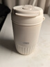 膳魔師（THERMOS）檀健次同款保溫杯吸管杯雙飲咖啡杯簡(jiǎn)約直飲桌面杯子  TCND  系列 蛋撻杯奶油白 500ml 曬單實(shí)拍圖