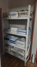 圣燚（SHENGYI）貨架倉儲中型貨架家用落地置物架輕型重型超市倉庫庫房多層展示架 白色四層主架 輕型加厚 長(cháng)120*寬50*高200cm 曬單實(shí)拍圖