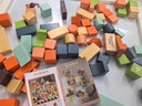 RICH YOUR HOME德國品質(zhì)嬰兒童積木0到3歲6木頭大顆粒拼裝玩具拼圖1一2男寶 經(jīng)典主題[61塊數字字母積木]禮盒 曬單實(shí)拍圖