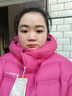 坦博爾泡芙羽絨服女士短款連帽廓形冬季保暖外套5530338Z 璀璨洋紅165 曬單實(shí)拍圖