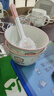 釉下彩可愛(ài)卡通碗碟套裝家用高顏值陶瓷碗筷盤(pán)餐具 2碗2勺 4件套 曬單實(shí)拍圖