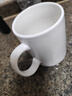 白杯簡(jiǎn)約陶瓷馬克杯家用喝水專(zhuān)用杯早餐杯漱口杯子大容量加厚杯 純白陶瓷杯【單杯】 1個(gè) 320ml 曬單實(shí)拍圖