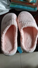 小熊兔子卡通棉拖鞋家用室內厚底棉拖鞋女保暖防滑毛毛拖鞋踩屎感 粉紅色 40-41 【適合39-4】 曬單實(shí)拍圖