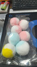 寵物貓玩具球自嗨解悶神器 耐咬靜音球毛絨球用品大全 七彩毛球-大號4.5cm-混色10個(gè)/包 曬單實(shí)拍圖