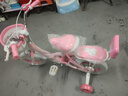 永久兒童自行車(chē)3-8歲小孩腳踏單車(chē)寶寶中大童女孩公主款童車(chē) 【升級-白胎】小貓粉+護具禮包 12寸 曬單實(shí)拍圖