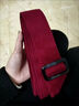 暢印冬季毛呢大衣腰帶女裝飾寬呢子腰封大衣雙面呢子裝飾腰帶配件打結 酒紅色 165cm 曬單實(shí)拍圖