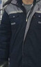 淘樂(lè )多冬季長(cháng)袖加厚保暖工作服套裝男棉襖棉衣汽修勞?？刹鹦斗弦露ㄖ?可拆內膽牛角上灰下藍長(cháng)款棉襖 175/XL單件棉衣 曬單實(shí)拍圖
