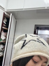 JIOESC美式辣妹星星卷邊針織堆堆帽子女2026新款秋冬百搭顯臉小毛線(xiàn)冷帽 米白色星星冷帽【頭包臉 素顏百搭 顯臉小】 均碼-55-60頭圍 曬單實(shí)拍圖