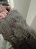 范思藍恩學(xué)院復古風(fēng)一手長(cháng)仿羊毛皮草2025冬裝立領(lǐng)牛角扣短外套女 流光灰咖 M 曬單實(shí)拍圖