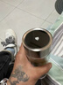華象防燙茶杯男士雙層玻璃杯加厚便攜水杯隔熱商務(wù)大容量高檔透明杯子 流光銀隔熱防燙 380ml 曬單實(shí)拍圖