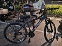 鳳凰（Phoenix）山地自行車(chē)成人越野藍圖變速青少年學(xué)生帶后車(chē)筐鋁合金公路賽單車(chē) 碳鋼架-輻條輪-黑色+后車(chē)筐 26寸適合身高160-180CM 24速 曬單實(shí)拍圖