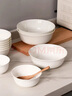 萬(wàn)享6個(gè)裝純白陶瓷6英寸面碗家用大號湯碗拉面碗大飯碗餐具大碗瓷碗 曬單實(shí)拍圖