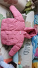 G.duck小黃鴨女童羽絨服冬季新款洋氣寶寶冬裝兒童加厚冬款短款棉服外套 粉紅色 120 碼建議身高110-120cm 曬單實(shí)拍圖