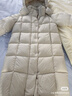 美力城長(cháng)款羽絨服女裝新款90%鵝絨過(guò)膝外套連帽戶(hù)外休閑運動(dòng)風(fēng) 科技灰【版型寬松，建議拍小一碼】 S 曬單實(shí)拍圖