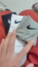 耐克（NIKE）襪子男女襪Air Jordan aj籃球襪吸汗透氣跑步訓練運動(dòng)襪子 SX4706-901【三雙裝】黑白灰 M【38-42】 曬單實(shí)拍圖