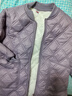 東北校服神器抗凍夾棉羽絨棉服女大碼內穿初高中生棉衣短外套棉襖 SX2603青紫-全身加絨 男女同款 M 120斤內 曬單實(shí)拍圖
