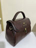 袋鼠卡拉正品真皮女包2025秋冬新款時(shí)尚手提大容量簡(jiǎn)約潮流女士包軟皮包 棕色（禮盒裝+手包+卡包） 曬單實(shí)拍圖