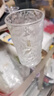 冰川紋玻璃杯高顏值日式水杯家用泡茶杯奶茶果汁杯咖啡杯啤酒杯 冰川高杯300ml1只 曬單實(shí)拍圖