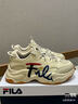 FILA FUSION潮牌斐樂(lè )女鞋BUBBLE泡泡鞋時(shí)尚百搭休閑鞋運動(dòng)鞋女 米色-AG經(jīng)典款 厚底增高 37.5 曬單實(shí)拍圖