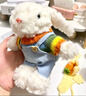 伊美娃娃多巴胺重工兔子玩偶公仔書(shū)包掛件背包掛飾毛絨掛件圣誕節禮物女生 曬單實(shí)拍圖