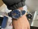 上海（SHANGHAI）手表男款 國民系列 夜光多功能飛輪男士自動(dòng)機械男表 924藍 曬單實(shí)拍圖