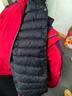 鴨鴨（YAYA）新國標輕薄羽絨服男士短款薄款背心內穿內膽冬季保暖鴨絨KX 黑色 M 170 曬單實(shí)拍圖