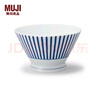 MUJIMUJI 波佐見(jiàn)燒 飯碗 碗餐具 瓷碗 斗笠碗 家用 木賊草紋 口徑 12.5cm 曬單實(shí)拍圖