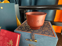 蘇蔻宜興周鵬《實(shí)力摸魚(yú)(黃彬南書(shū))》原礦朱泥紫砂主人杯禮盒新年禮物 曬單實(shí)拍圖