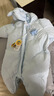 G.duck嬰幼兒連體衣羽絨服冬裝寶寶加厚外出抱衣小月齡爬服冬季哈衣保暖 淺藍色羽絨服 73 cm 曬單實(shí)拍圖