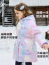 迪士尼女童輕薄羽絨服2025秋冬季新款兒童保暖童裝中長(cháng)款寶寶羽絨外套 曬單實(shí)拍圖