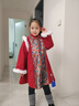 MQDMINI童裝女童漢服裙加絨兒童拜年服女孩年服裙新中式寶寶衣服流蘇照業(yè) 曬單實(shí)拍圖