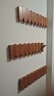 青櫨實(shí)木鋼琴鍵掛衣架壁掛衣帽架墻上掛衣鉤掛包架入戶(hù)門(mén)墻壁衣服掛鉤 【組合款包安裝】櫻桃木色8掛鉤*3個(gè) 曬單實(shí)拍圖