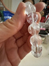 石玥珠寶天然白幽靈手串雪花水晶轉運珠手鏈男女士款水晶瑪瑙 10-11mm 曬單實(shí)拍圖