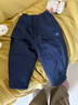 迷你巴拉【夾棉】男童寶寶長(cháng)褲親膚保暖內里填充棉舒適褲子冬新款 牛仔深藍88301 100 曬單實(shí)拍圖