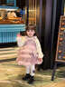 G.duck小黃鴨公主裙女童連衣裙秋冬季拜年服兒童裙子加厚女寶寶過(guò)年衣服 粉紫色 90 建議1~2歲【80-90cm】cm 曬單實(shí)拍圖