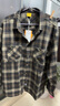 JEEP吉普襯衫男長(cháng)袖秋冬季休閑工裝外套寬松格子襯衣服男裝 咖啡格3XL 曬單實(shí)拍圖