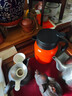 [升級1000ML大容量]燜茶壺316不銹鋼保溫壺燜茶水杯家用辦公泡茶 橙色 曬單實(shí)拍圖