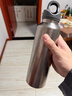 銳虎茶水分離保溫杯純鈦杯子男士野餐單手開(kāi)蓋泡茶水杯592ml-風(fēng)蝕銀 曬單實(shí)拍圖