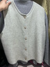 DAVEY MODE毛衣女針織衫女質(zhì)感心動(dòng)感單排扣馬甲女疊穿針織打底衫秋冬氛圍 兩件套【灰色打底衫+馬甲】 M 建議90-100斤 曬單實(shí)拍圖
