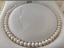 周大生【新年禮物】淡水珍珠項鏈法式簡(jiǎn)約復古全珠項鏈送女友 約43cm 曬單實(shí)拍圖