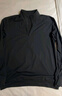 布先生半拉鏈立領(lǐng)長(cháng)袖T恤秋季簡(jiǎn)約運動(dòng)風(fēng)純色上衣 鋼琴黑    L  (175)  曬單實(shí)拍圖