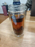 富光玻璃杯雙層 帶茶隔高硼硅玻璃水杯 茶水分離車(chē)載泡茶杯子男400ml 曬單實(shí)拍圖