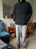 安踏面包羽絨服丨四防科技男士冬季保暖防潑水油污風(fēng)鴨絨運動(dòng)加厚外套 【L碼充絨145g-立領(lǐng)款】黑-1 L 男175 （建議120-140斤） 曬單實(shí)拍圖