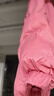 迪士尼 女童羽絨服兒童冬裝加厚三防保暖外套中大童鴨絨滑雪服防風(fēng)衣 粉色 150 cm 曬單實(shí)拍圖